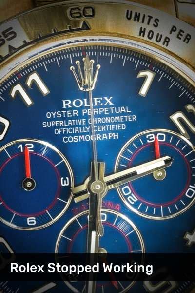 rolex daytona stopped working|Rolex watch won't wind.